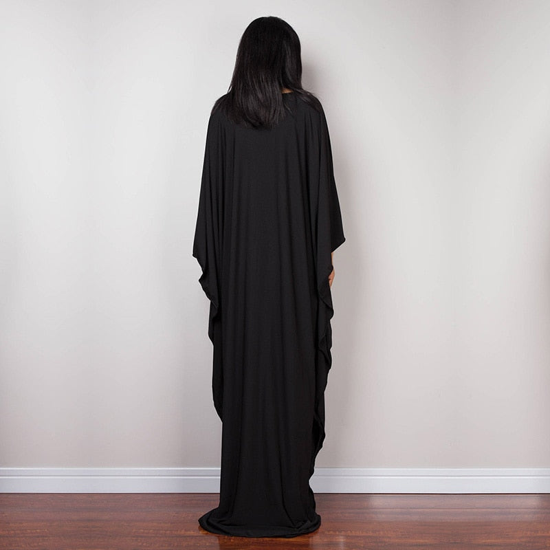 Radiant Batwing Sleeve Loose Maxi Dress