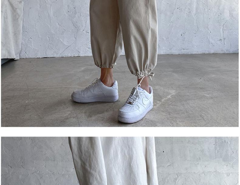 Harajuku Street Ankle-length Drawstring Bottom Cropped Pant